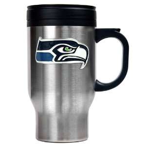  Seattle Seahawks Travel Mug with Free Form Team Emblem 