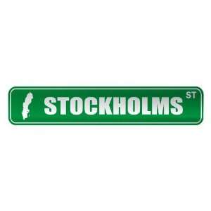   STOCKHOLMS ST  STREET SIGN CITY SWEDEN