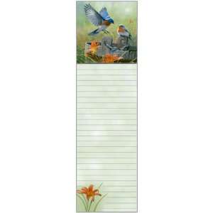  Bluebird in Flight   Magnetic List Pad Paper   Hautman 