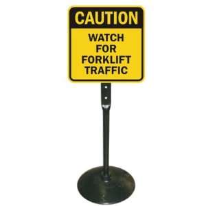  Caution Watch For Forklift Traffic Sign & Post Kit 