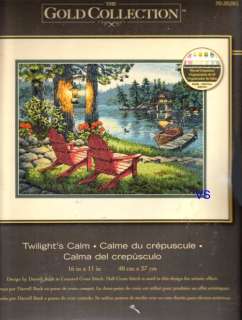   Gold Counted Cross stitch kit 16 x 11 ~ TWILIGHTS CALM Sale 35261