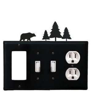  Bear and Pine Trees   GFI, Switch, Switch, Outlet Electric 