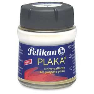  Pelikan Plaka Paint   White, 1.7 oz, Plaka Paint Arts 