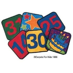  Calendar Numbers Set of 35 Carpet Squares