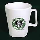 STARBUCKS Coffee 2007 White w/Green Mermaid Logo D Hand