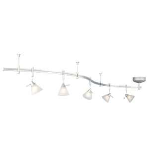 Tiella Lighting 800RAL5WHN Sola Rail Kit 5 Head Matte NickelMatte 