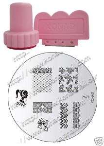 KONAD NAILART IMAGE PLATE M 71 (LACE)+STAMPER  