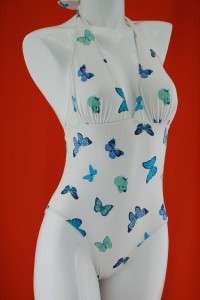 You are bidding on a one piece halter swimsuit from Manuel Canovas.