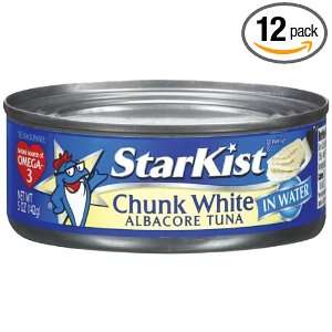 StarKist Tuna Chunk White In Water, 5 Ounce Cans (Pack of 12)