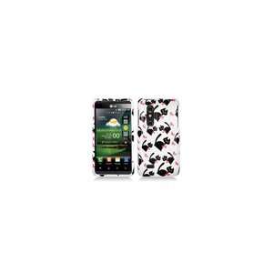 Lg Thrill 4G Optimus 3D Cat Bow Tie Cell Phone Snap on Cover Faceplate 