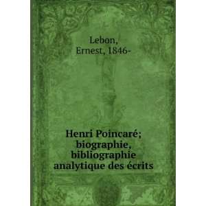   , bibliographie analytique des Ã©crits Ernest, 1846  Lebon Books