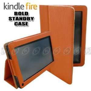  CaseNinja (Orange) PU Leather Folio Case Cover for  
