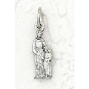  25 St. Anne with Mary Silver Plated Charms 3/4 Jewelry