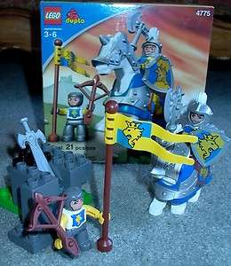 Lego 4775 Duplo CASTLE Knight and Squire RARE 2004 Complete with Box 