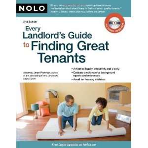   to Finding Great Tenants [Paperback] Janet Portman Attorney Books