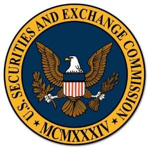  Securities and Exchange Commission car sticker 4 x 4 