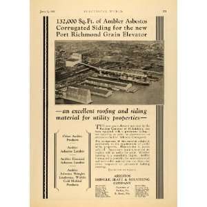1928 Ad Asbestos Shingle Stale & Sheathing Corrugated   Original Print 