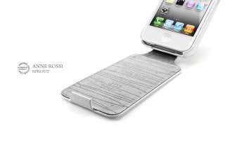   Leather Pouch Case Anne Rossi [Sprout]+Film for Apple iPhone 4  