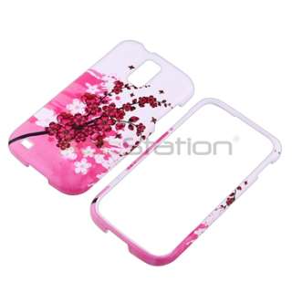 Pink Spring Flower Snap On Hard Cover Case for Samsung Galaxy S2 T 
