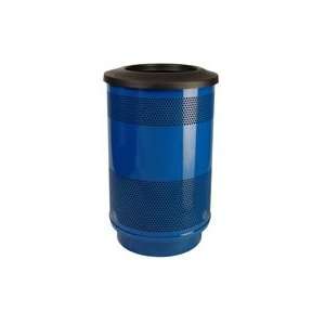  Perforated Stadium Series® Trash Container W/Flat Top 
