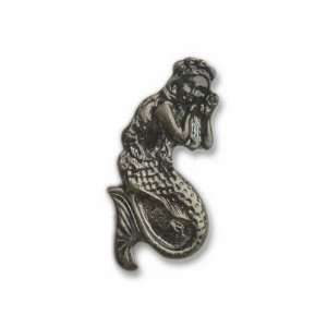   Mermaid Knob Side to Side 1 inch Top to Bottom 2 1/8 inch Height 7/8