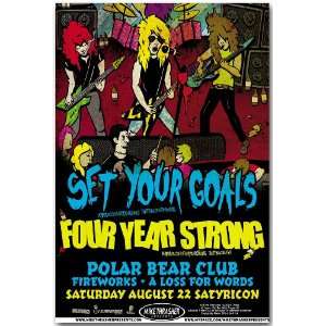 Set Your Goals Poster   Concert Flyer 