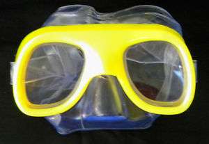 Splash N Swim Child Size Yellow Swim Mask New  