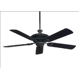 The Roswell Ceiling Fan (Blades Not Included)   Horseshoe Black Finish 