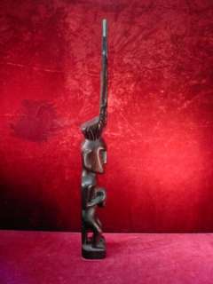   Original 18 WEST AFRICAN WOOD CARVING Sculpture TRIBAL SPIRIT Deity
