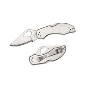 Spyderco Robin 2 Serrated Byrd Knives Stainless Steel Handle Combo 