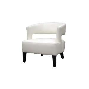  Modern Furniture  Lemoray Off White Leather Modern Club 