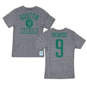  adidas Celtics Rajon Rondo Tri Blend Heathered Practice T 