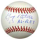 GARY PETERS SIGNED 1963 AL ROY MLB BASEBALL ~MVSM COA  