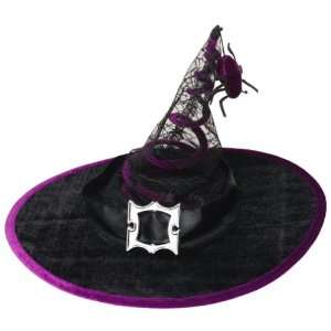 Kids Girls Springy Purple Witch Hat Toys & Games
