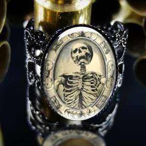 Memento Mori Victorian Gothic Death Skeleton Dead Skull Black Horror 