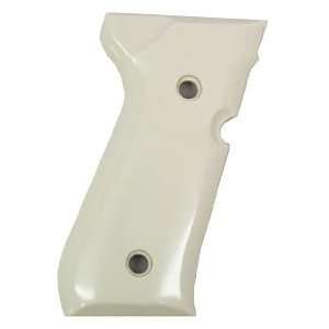  Hogue Beretta 92 Pistol Polymer Grip Panels   Ivory 