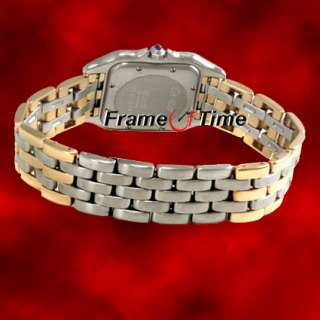 Cartier Ladies Midsize Panthere Diamond 18K Gold/SS Two Tone 3 Row 