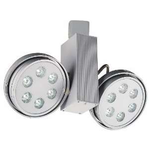  Jesco Silver LED Round Two Spot Lightolier System Track 