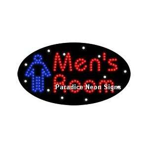 Mens Room LED Sign (Oval) 