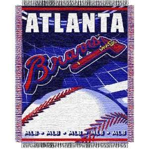   Atlanta Braves Major League Baseball Woven Jacquard Throw Sports