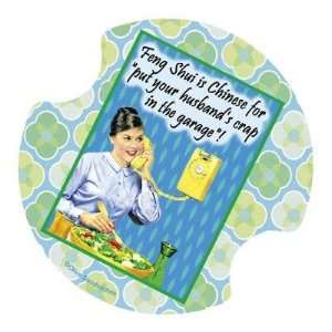 Feng Shui Is Chinese Your Husbands Crap   Two Pack Coasters for 