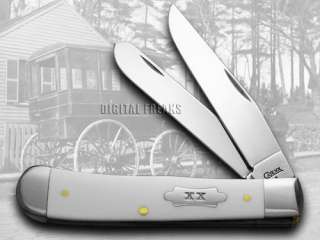 CASE XX White Delrin 1/300 Trapper Pocket Knife Knives  