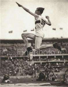 1936 Vintage OLYMPIC MALE Long Jump By LENI RIEFENSTAHL  