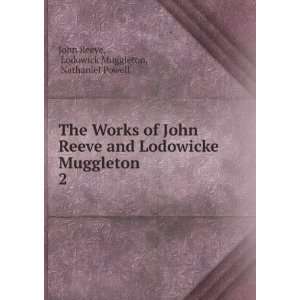   Muggleton . 2 Lodowick Muggleton, Nathaniel Powell John Reeve Books