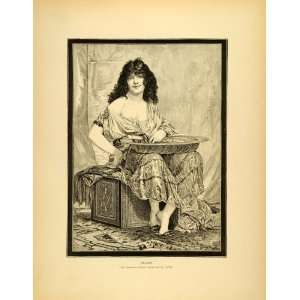  1887 Wood Engraving Henri Regnault Biblical Bible Salome 