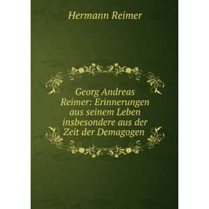   Leben insbesondere aus der Zeit der Demagogen . Hermann Reimer Books