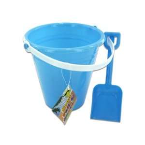 Bulk Pack of 24  Solid Colored Beach Pail With Shovel (Each) By Bulk 