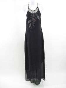 BCBG MAX AZRIA Black Spaghetti Strap Dress Size 2  