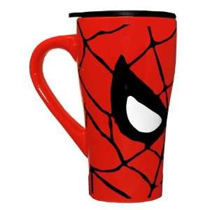  Spiderman Face Marvel Comics Ceramic Travel Mug With Lid 