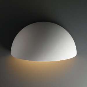   Bisque Really Big Quarter Sphere Outdoor Wall Light